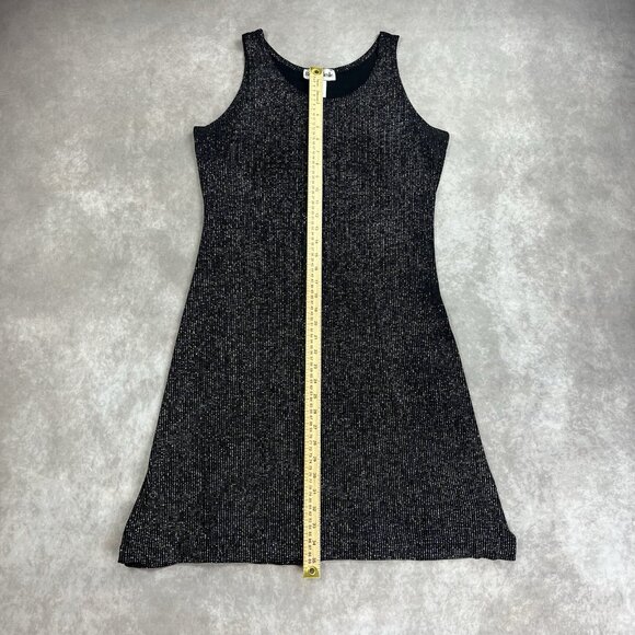 Ronni Nicole by Ouida Black Glitter Knit Tank Dress & Cardigan Twin Set Size 12 - Picture 8 of 12